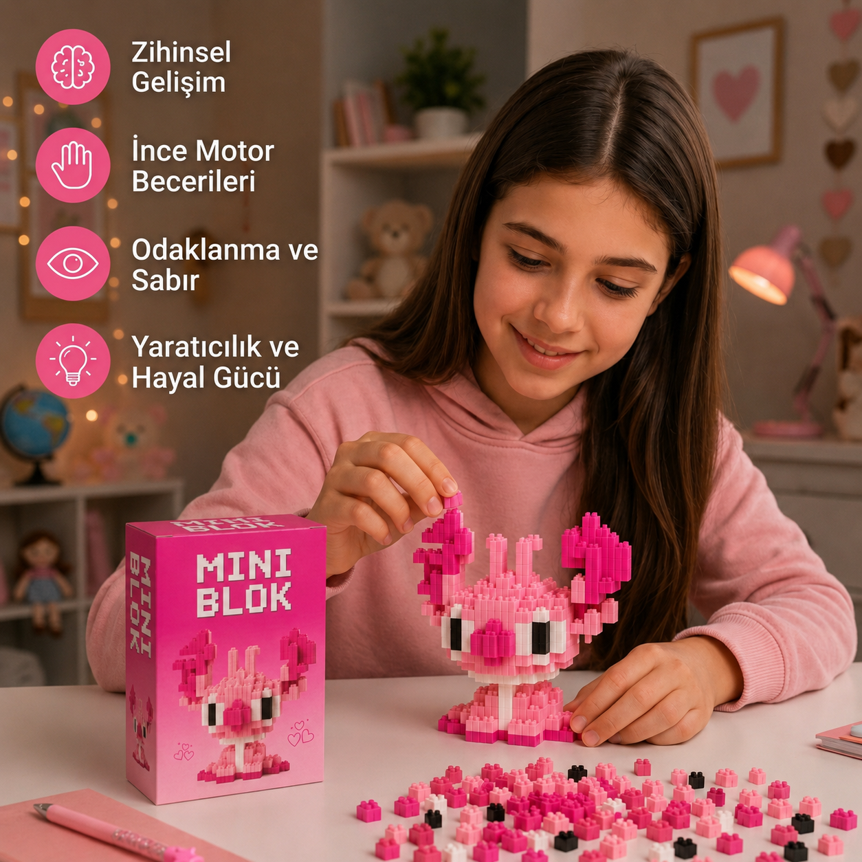 Toyzzland 12 Farklı Karakter Mini Blok Seti