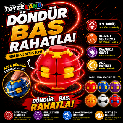 ToyzzLand SpinMax™ Premium Çift Rulmanlı  Stres Topu